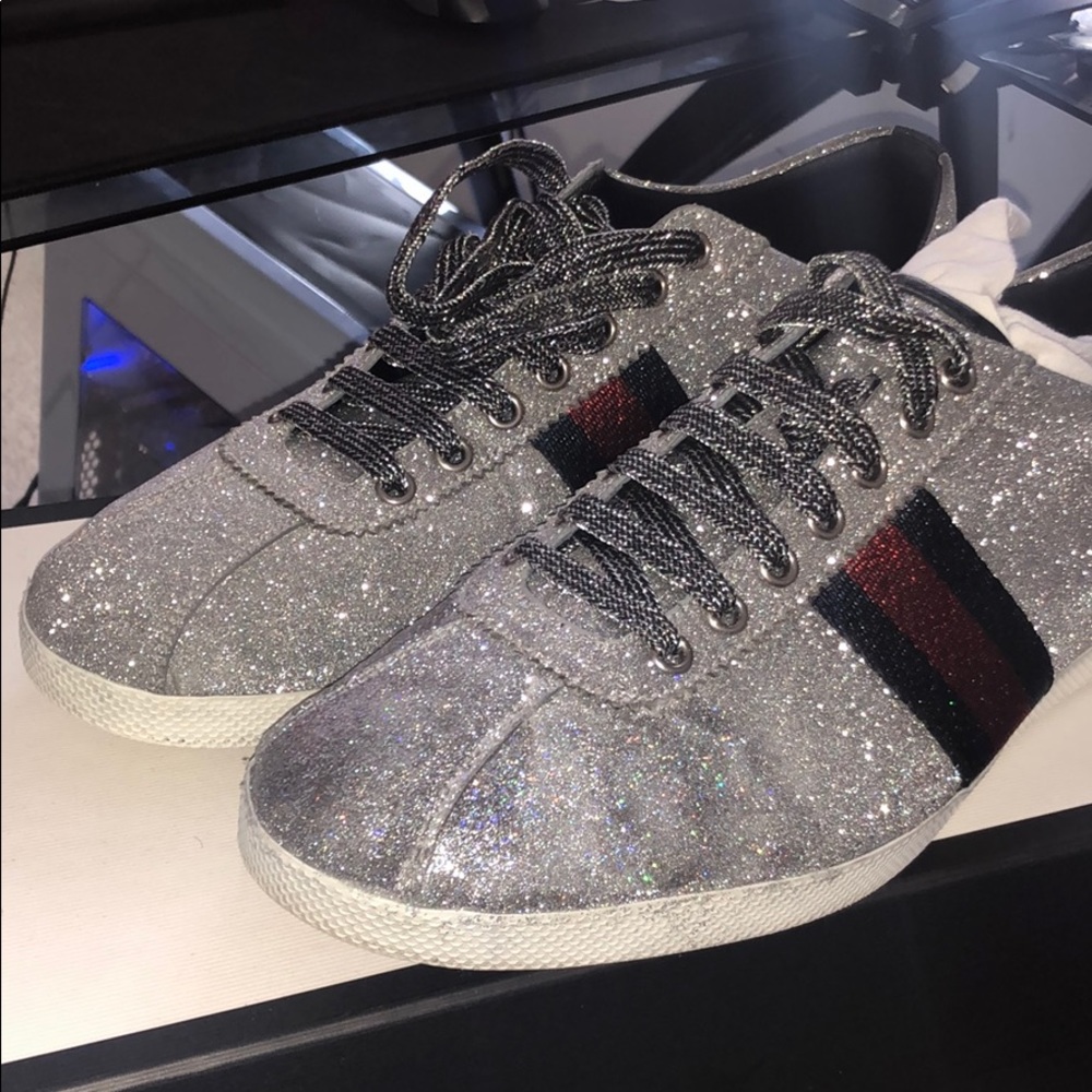 Gucci glitter sneakers